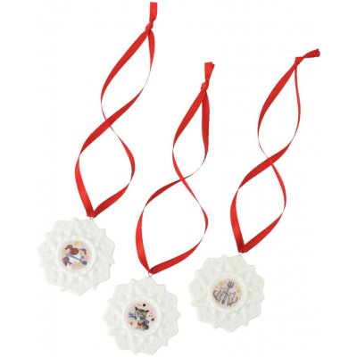 Rosenthal Vánoční set 3 porcelánových Mini ozdob Vločky, Vánoční hostina, Ø 5 cm 02485-727522-28675 – Hledejceny.cz