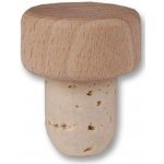 Korková zátka GRIFFCORK s dřevěnou válcovou hlavou Rozměr: 28 / 12 x 23 / 14 mm – Sleviste.cz