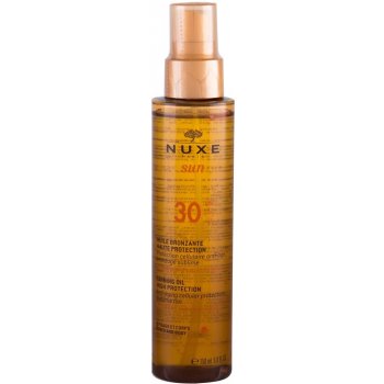 Nuxe Sun olej na opalování na obličej a tělo SPF30 150 ml