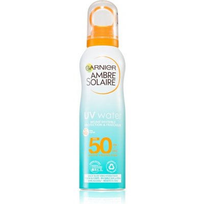 Garnier Ambre Solaire UV Water opalovací mlha spray SPF50 200 ml od 179 Kč  - Heureka.cz