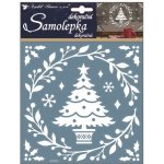 Anděl Samolepky bílé s glitry 23 x 18 cm stromek 10359 – Hledejceny.cz