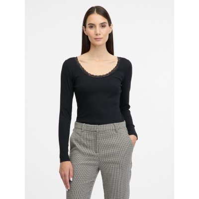 ORSAY dámské tričko s dlouhým rukávem Černé – Hledejceny.cz