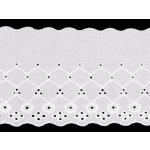 Bavlněná madeira - štykování šíře 12 cm Varianta: Off White, Balení: 1 m – Zboží Dáma