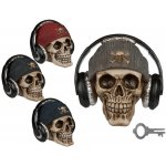 Out of the Modrá Pokladnička lebka s čepicí a sluchátky – Zboží Dáma