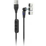 Connect IT CCA-2200-BK Magnetic PowerLink 3in1, USB-C/Lightning/microUSB, 2m, černý – Zboží Mobilmania