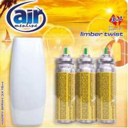 Air Menline Limber Twist Happy Osvěžovač vzduchu komplet sprej + náplně 3 x 15 ml