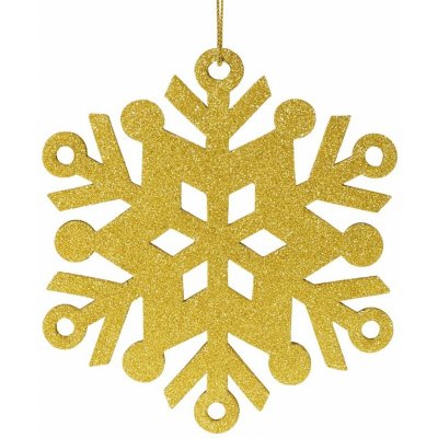 DECOLED Vločka III, pr. 80 cm, zlatá – Hledejceny.cz