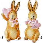 Zajíc keramika 22,5cm natural/růžová – Hledejceny.cz