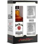 Jim Beam 40% 0,7 l (dárkové balení 2 sklenice) – Hledejceny.cz