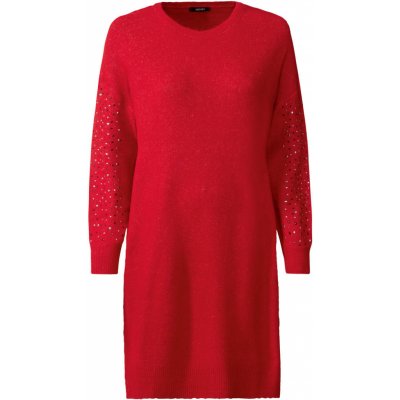 Esmara dámské úpletové šaty červená – Zboží Dáma
