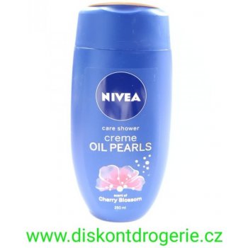 Nivea Creme Oil Pearls sprchový gel Cherry Blossom 250 ml