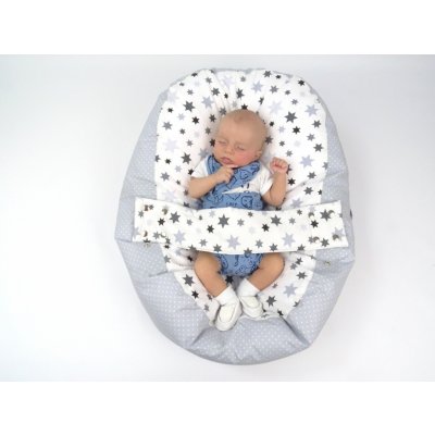 Kojicí polštáře Matýsek pelíšek pro miminka kojenecký relaxační polštář 100% bavlna stars