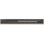 Zyxel GS1900-24 v2 26-port Gigabit Web Smart switch, 24x gigabit RJ45, 2x SFP, fanless – Zboží Živě