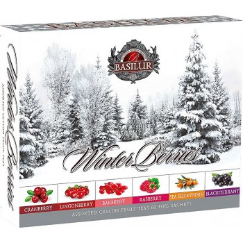 Basilur Winter Berries Assorted 60 gastro sáčků