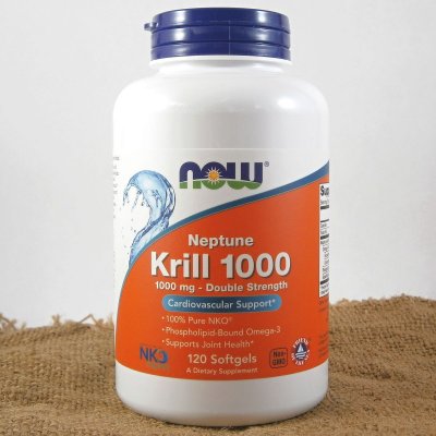 Now Krill Oil Neptune olej z krilu Double Strength 1000 mg x 120 softgel kapslí