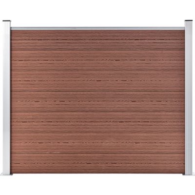 Prolenta Maison Exclusive Plotový dílec WPC 180 x 146 cm hnědý – Hledejceny.cz