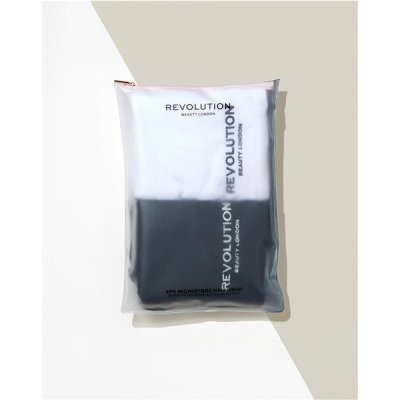 Revolution Haircare Microfibre Hair Wraps ručník na vlasy odstín Black/White 2 ks – Hledejceny.cz