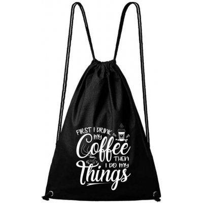 Dobrý triko bavlněný batoh Coffee Černá – Hledejceny.cz