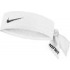 Čelenka Nike Dri-Fit Head Tie Terry white/black