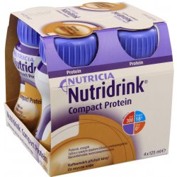 Lék volně prodejný NUTRIDRINK COMPACT PROTEIN S PŘÍCHUTÍ KÁVY POR SOL 4X125ML