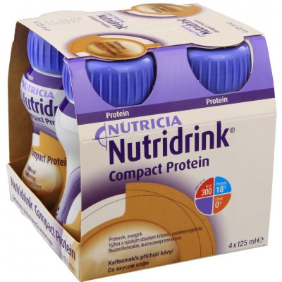 NUTRIDRINK COMPACT PROTEIN S PŘÍCHUTÍ KÁVY POR SOL 4X125ML – Hledejceny.cz