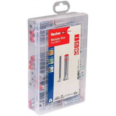 Hmoždinky a šrouby do desek Fischer BOX Fixtainer DuoHM TX, 52 ks – Hledejceny.cz