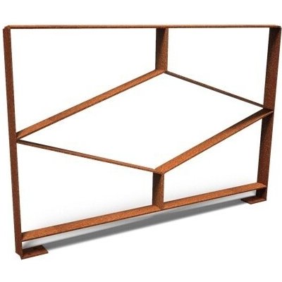 Steel design Cortenové zábradlí RO1BA 149 cm – Hledejceny.cz