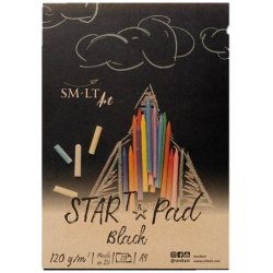 Smiltanis Skicák SMLT Art Start Pad Black gramáž 120 gsm 20 listů lepený A4