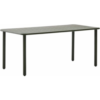 Kave Home Brai 180 x 90 cm kovový zahradní stůl Tmavě zelený – Hledejceny.cz