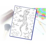 Radost v písku Šablona na pískování ještěrka A5 148 x 210 mm – Hledejceny.cz