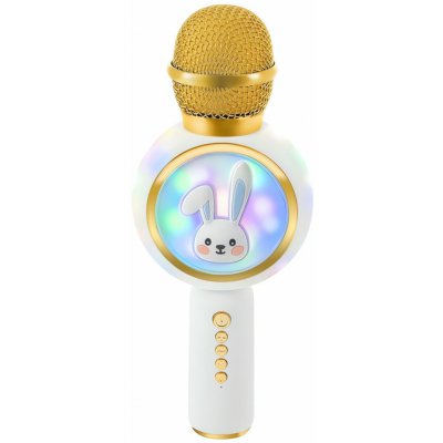 Izoxis 27047 Bezdrátový Karaoke Bluetooth mikrofon králiček 800mAh bílý – Zboží Mobilmania