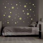 Nálepky na zeď hvězdy svítící ve tmě malé- Plotbase, s.r.o., 15x60cm – Zboží Dáma