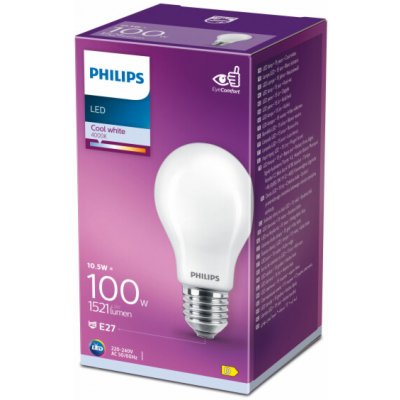 Philips Classic LED žárovka 100W A60 CW FR ND 1CT/10 – Hledejceny.cz