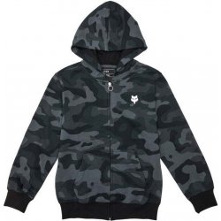 Fox dětská mikina Fox Yth Head Camo Flc Zip Black Camo