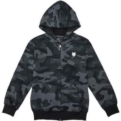 Fox dětská mikina Fox Yth Head Camo Flc Zip Black Camo – Sleviste.cz