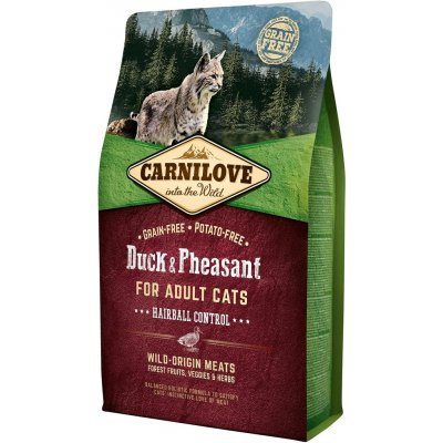 Carnilove Duck & Pheasant for Adult Cats Hairball Control 2 kg