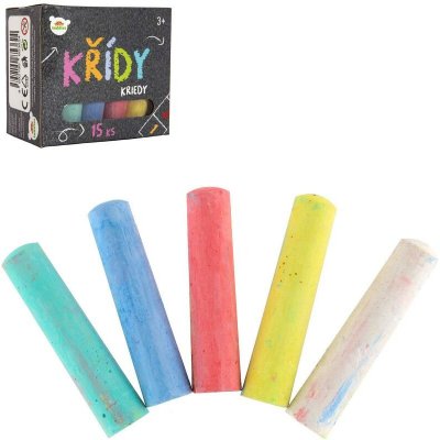 Teddies Křídy barevné chodníkové 15 ks – Zboží Dáma