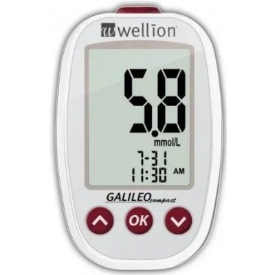 Wellion Galileo GLU/CHOL glukometr + pouzdro, autolanceta, 10x lanceta, 10x testovací proužek – Hledejceny.cz