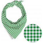 Biante bavlněný šátek Sandra SA-058 kostičky zeleno-bílé – Zboží Dáma