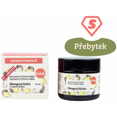 Kvitok Mangový krém pro citlivou a suchou pleť 60 ml – Hledejceny.cz