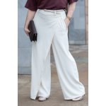 Elegantní kalhoty s rovným střihem SCOTY Černá – Zboží Dáma