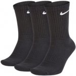 Nike Everyday Cushioned Training Crew Socks 3 Pairs Černá – Zboží Dáma