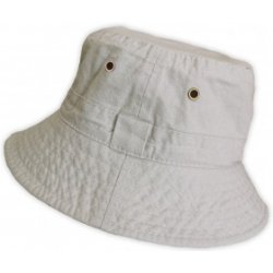 Plátěný klobouček krémová