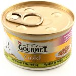 Gourmet Gold grilované a dušené kousky masa s králíkem a játry 85 g – Zboží Mobilmania