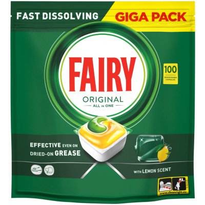 Fairy Original All In1 Citron kapsle do myčky 100 ks – Hledejceny.cz