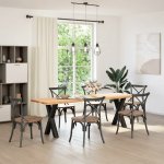 Omaxi 316288 Nohy k jídelnímu stolu ve tvaru X 2 ks černé 50 x 72-73 cm ocel – Zboží Dáma