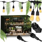 BERGE LED venkovní girlanda 15m 15xLED Atmospheric Fire FLAME BG-FLAME-1515 – Zboží Dáma