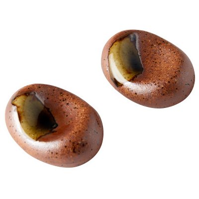 Made in Japan MIJ Oblázek na odložení jídelních hůlek Brown with Green Splash – Hledejceny.cz