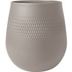 Villeroy & Boch Váza Carré velká Manufacture Collier taupe, v. 20,8 cm - – Hledejceny.cz