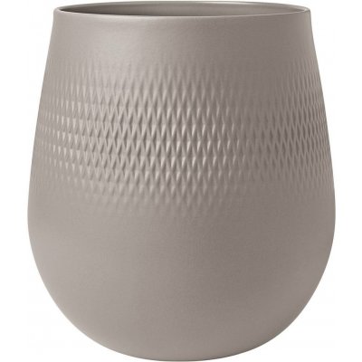 Villeroy & Boch Váza Carré velká Manufacture Collier taupe, v. 20,8 cm - – Hledejceny.cz